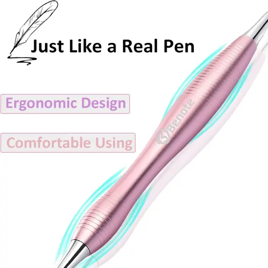 Diamond Art Painting Pen Accessories Tools, Metal Square and Round Tips Ergonomic Diamond Drill Pen Screw In Tip Multi Replacement Pen Heads for DP Cross Stitch - Rose Gold {3}