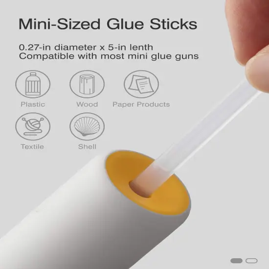 Hot Glue Sticks, 20 Pcs Glitter Hot Glue Sticks, Glue Gun Sticks, Colored Glue Sticks, 6 Colors for DIY Projects and Arts Crafts DIY Fabric, 5" x 0.28" {4}