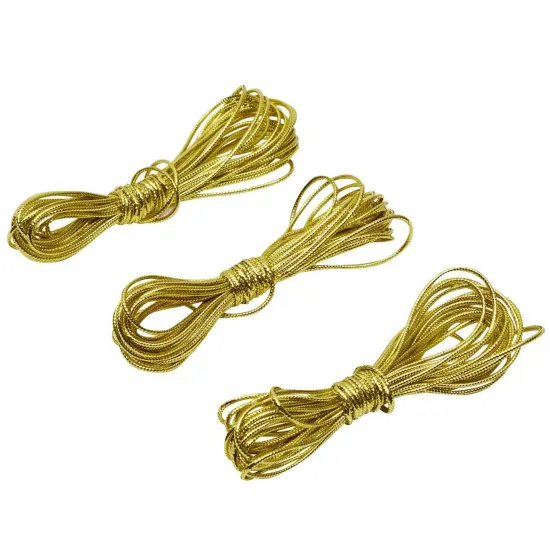 130-Piece DIY Gold Glitter Make Your Own Banner Kit with Letters, Numbers, Symbols, and String for Birthdays, Weddings, and Party Supplies Decor (5-Inch Letters) {6}