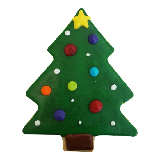 Tree Snow Covered Cookie Cutter (Green, 3.5") {3}