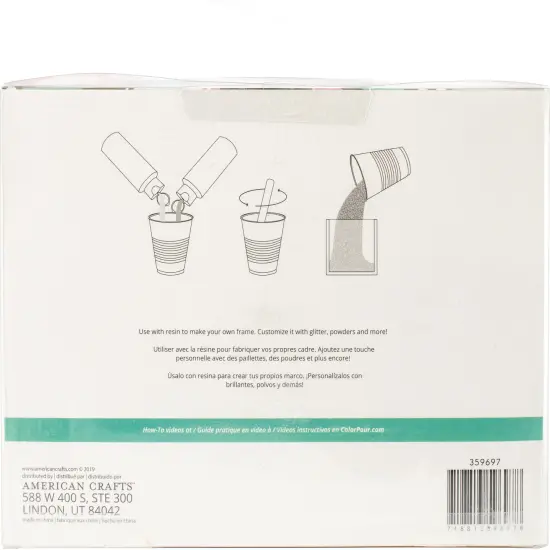 American Crafts Color Pour Resin Mold 2/Pkg-Frame {4}