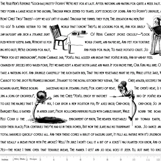 Veggies Vengeance in White (c14583-white) | Pumpkin Patch | J Wecker Frisch | Riley Blake {1}