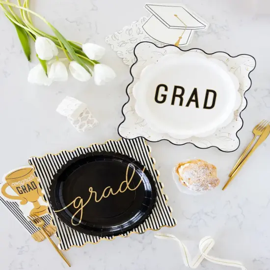 Grad Script Paper Plate | Graduation Party & Celebration Plate {2}