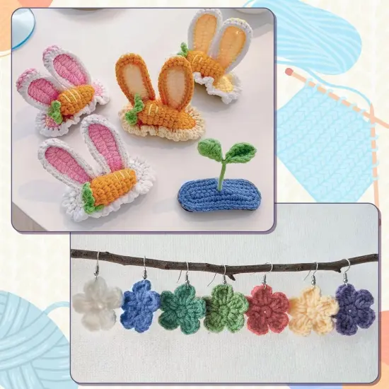 12pcs Acrylic Yarns - 4 Ply, 2500 Yards {5}