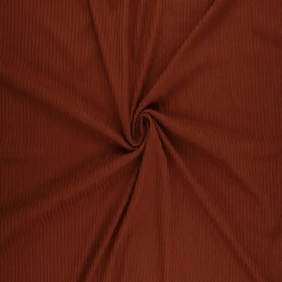 1 Yard 4x2 Yummy Rib Solid Knit Fabric, 58/60&Prime; Wide Polyester Spandex Blend BROWN COCO {2}