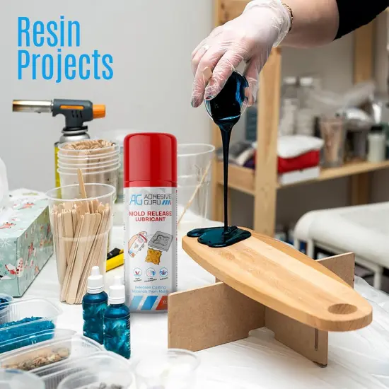 ADHESIVE GURU AG110 Silicone Mold Release Spray, 13.5 fl oz &ndash; For Resin Casting, Candle, Soap & Craft Molds {4}