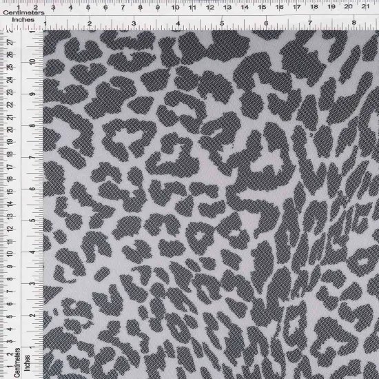 1 Yard Polyester Spandex Mesh Animal Print Fabric Lightweight Stretch 54" Width IVORY {1}