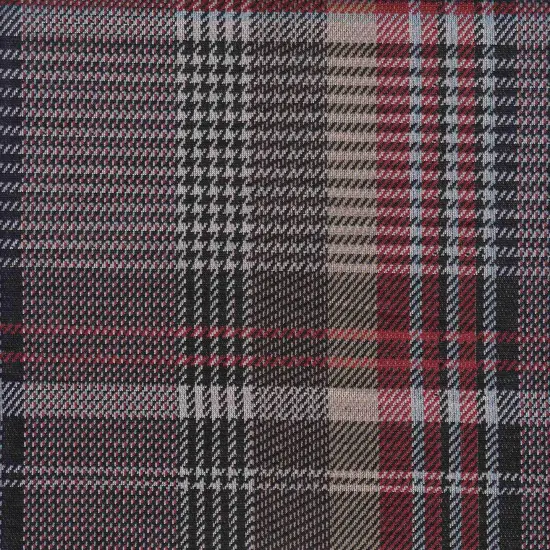 1 Yard Yarn Dyed Knit Jacquard Plaid Fabric Stretch Polyester Rayon Spandex 58/60 Inches Wide MAUVE/PURPLE {3}
