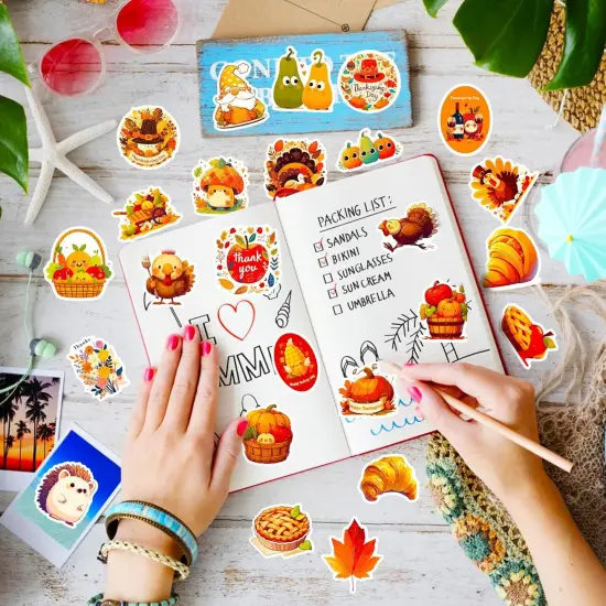 200PCS Thanksgiving Stickers {3}