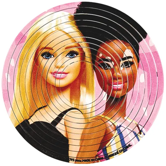 Spin Flip Puzzle: Barbie Glam Girls - 12 Rings - 2-In-1: Double-Sided Puzzle, Spin-Flip-Solve, 360 Degress Of Puzzling, Licensed, Adults & Kids 8+ {6}