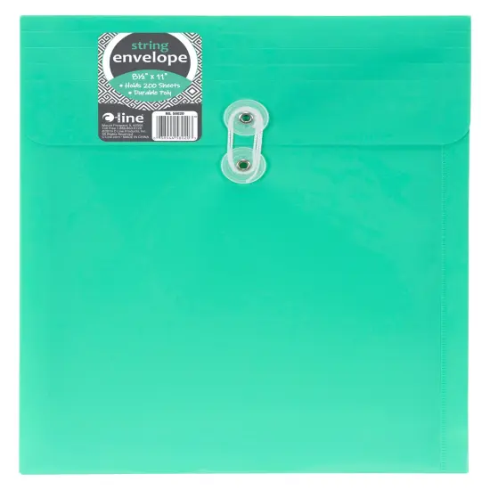 C-Line Reusable Poly Envelope with String Closure, Top Load, Assorted Colors, Pack of 24 {3}