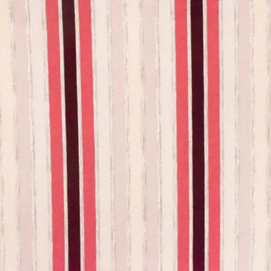 Light Pink-Gray-Multi Stripe Printed Stretch Cotton Poplin Woven Fabric By the Yard {1}
