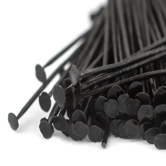 The Bead Chest Midnight Brass 21 Gauge 1 Inch Head Pins (Approx 100 pieces) {1}