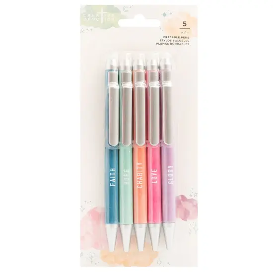Creative Devotion Draw Near Erasable Fine Point Pens 5/Pkg-Assorted Colors {1}