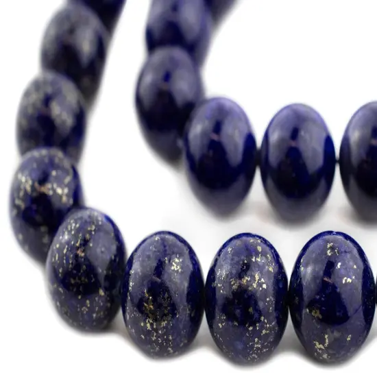 The Bead Chest Round Lapis Lazuli Beads (15mm) {1}