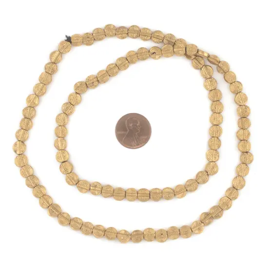 The Bead Chest Baule-Style Circular Brass Beads (7mm) {2}