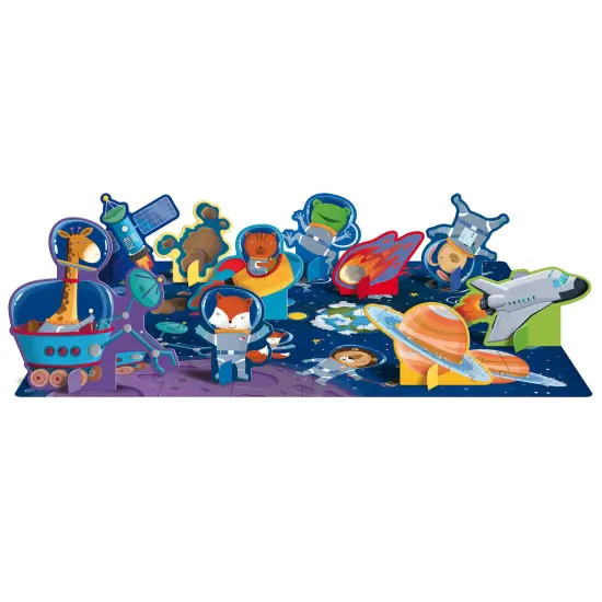 Sassi: Q-Box - Space - Read-Play-Learn Galaxy Set, 40pc Puzzle, Booklet, 10 Outer Space Figures, Storage Box, Interactive Educational Fun, Kids 4+ {3}