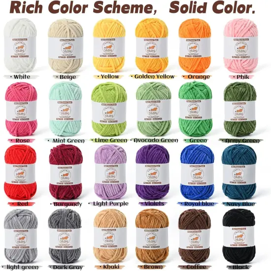 Fluffy Velvet Yarn for Crocheting (Beige) {3}