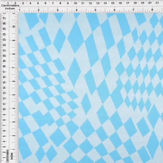 1 Yard Double Knit Jacquard Checker Fabric 83% Polyester 13% Rayon 4% Spandex Blend 58/60" Width PINK {7}