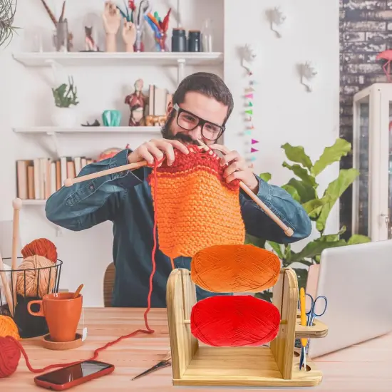 Yarn Holders Double Rotating Yarn Ball Holders for Crochet {2}