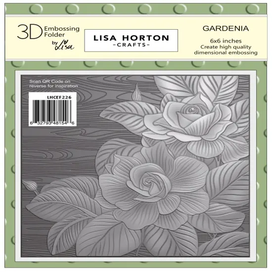 Lisa Horton CraftsEmbossing Folder 6"X6" -Gardenia {1}