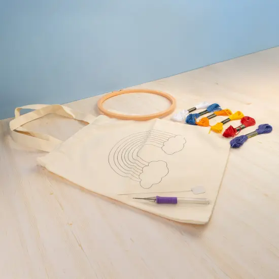 John Bead Needle Punching Bag DIY Kit, 17pcs {4}