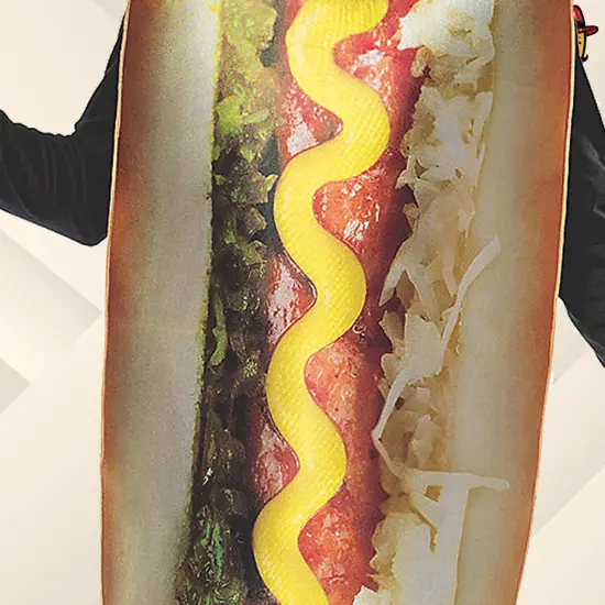 Adult Loaded Hot Dog Halloween Costume Funny One Piece Tunic One Size Fits Most {5}