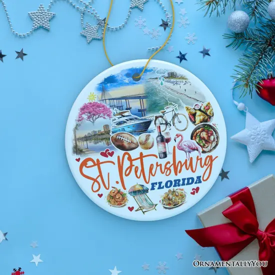 St. Petersburg Christmas Ornament, Florida's Gulf Coast City Souvenir and Decor {7}