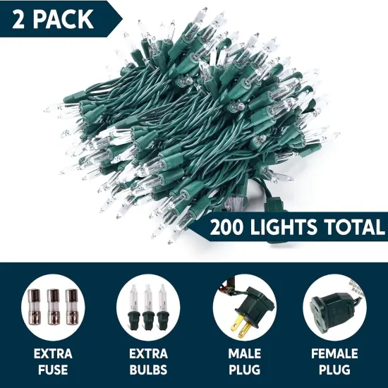 Clear Christmas String Lights {2}