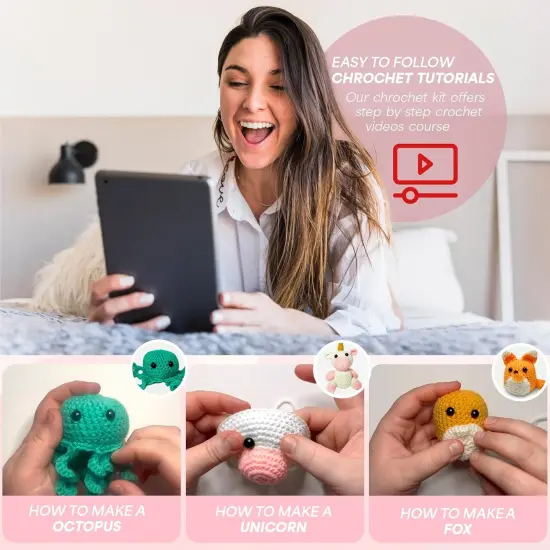 Easy Crochet Kit for Beginners and Adults {3}