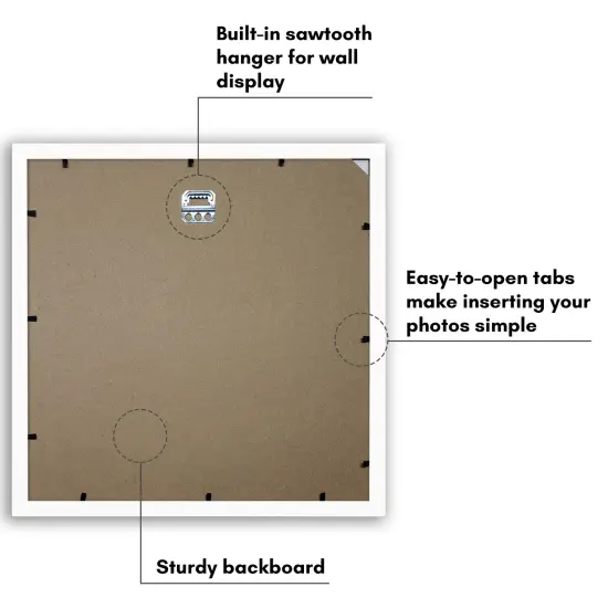 Americanflat Picture Frame with Heart-Shaped Mat - Ideal for Any Room, Living Rooms, Dorm Room {6}