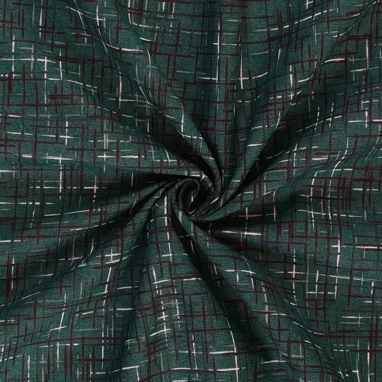 Mook Fabrics Linen Look Cotton Fabric [108 in. Wide] - By The Yard Bistro Green {2}