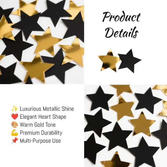 Gold Black Star Hanging Garlands Party Decorations {4}