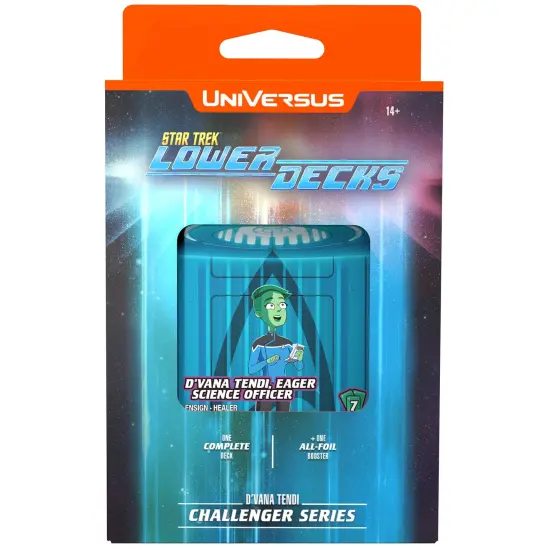 UniVersus: STAR TREK Lower Decks: Challenger Series - Tendi - 63 Cards, 2 Characters, Ready To Play Deck-Building Card Game, 6 Foil/Alt Art Cards {1}