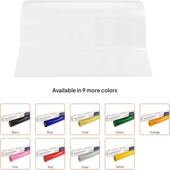 HTV Heat Transfer Vinyl Roll - WHITE {2}