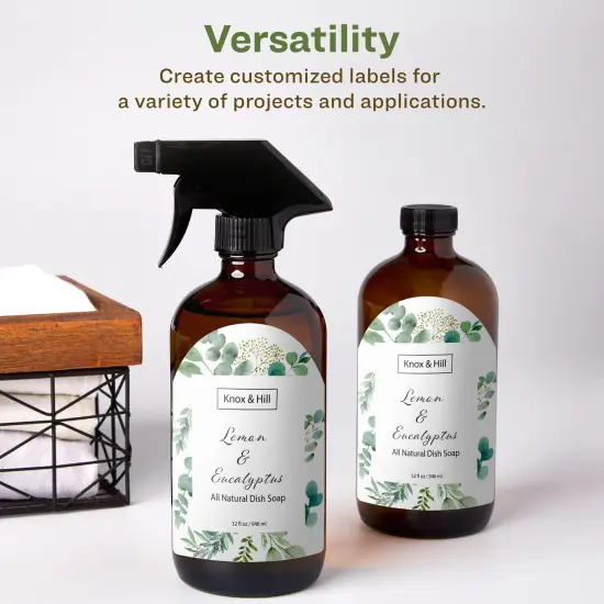 Avery Recycled Matte White Labels,4-3/4" x 3-1/2" Arched {4}