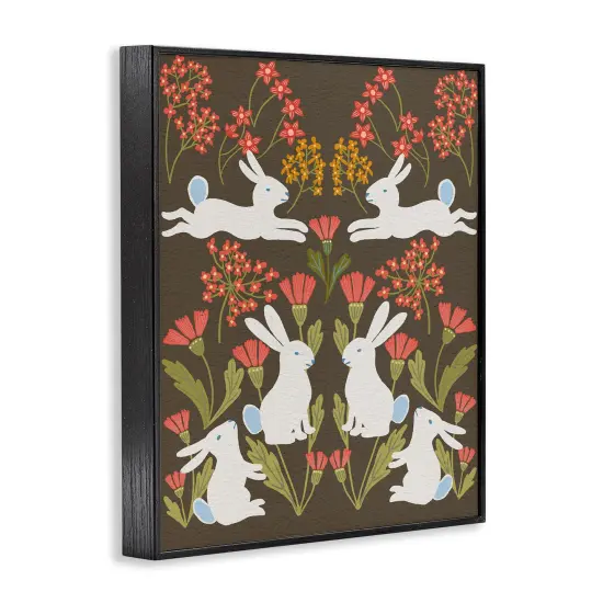 Stupell Industries Wild Spring Blooms & Rabbits Framed Giclee By Regina Moore {9}