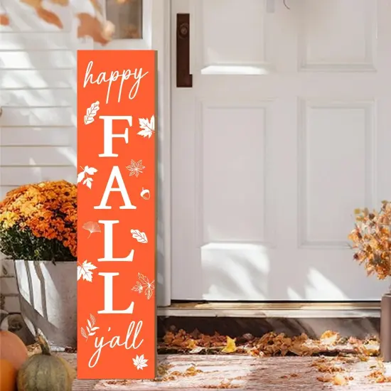 Fall Porch Sign For Front Porch (Yellow) {2}