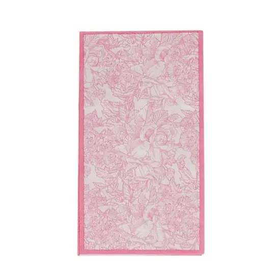 25 Pink Dinner Paper Napkins with Vintage Floral Print Party Events {1}