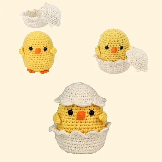 Crochet Kit - (Bunny & Chick & Dinosaur) {3}