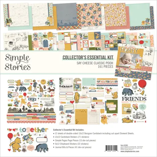 Simple Stories Collector's Essential Kit 12"X12"-Say Cheese Classic Pooh {1}