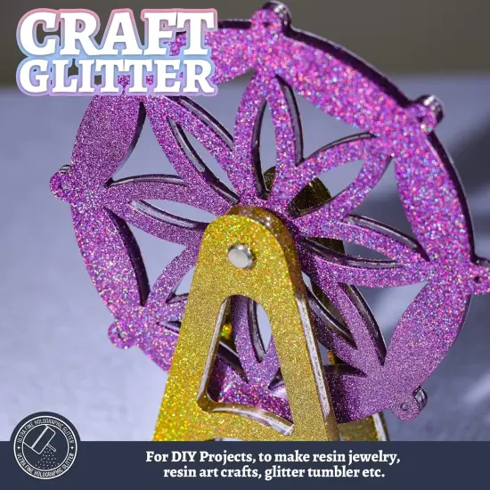 180G/6.35OZ Holographic Ultra Fine Glitter for Resin {5}