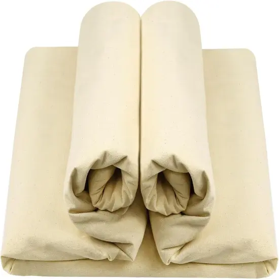Natural Cotton Muslin Fabric - 63 inch x 5 Yards {1}