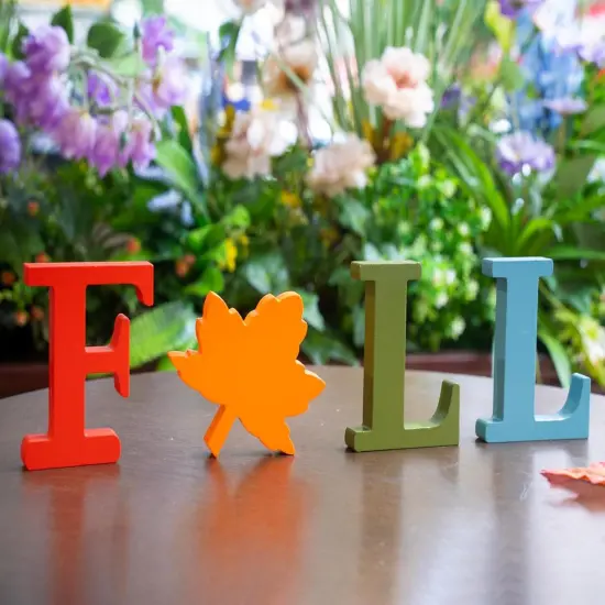 FALL Wooden Signs Tabletop Fall Decorations {1}