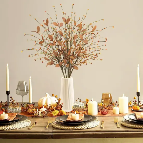 8Pcs Fall Floral Stems {2}