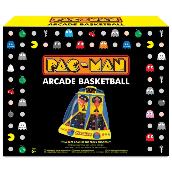 Pac-Man: Arcade Basketball - Premium Series, Lights & Sounds, Sports Shooting Tabletop Game, LED Scoreboard, Licensed, Adults & Kids 6+, 1-2 Players {1}