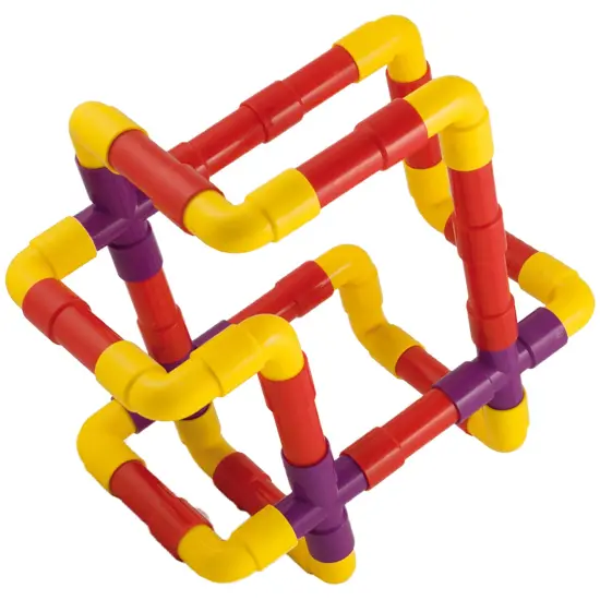 Quercetti: Tubation - 40pc Interlocking Pipeline Maze Building Set, Open Ended Construction Toy, Colorful Tube Block Assembly, STEM Play, Kids 3+ {7}