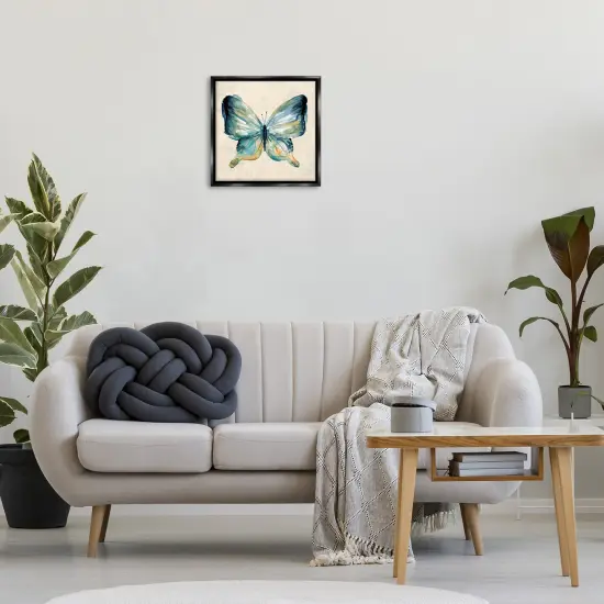 Stupell Industries Bold Butterfly in Green Floating Frame Design by Carol Robinson {2}