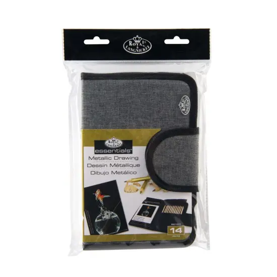 RSET-FS111 | Essentials&trade; 14pc Travel Metallic Drawing Folio Art Set {1}
