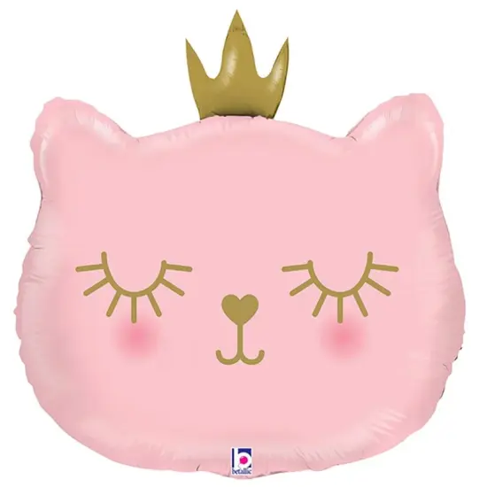 Cat Princess Foil Balloon Large Shape 26" Princess Party Decor {2}